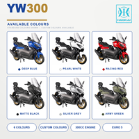 Scooter Maxi YW300 300cc, moteur refroidi par eau, freins ABS avant et arrière, vitesse maximale de 120 km/h, démarrage sans clé, EURO 5, vente en gros