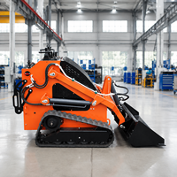 Mini-chargeuse compacte sur chenilles, moteur Kubota, CE EPA EURO5, pour ferme et jardin, directement de l'usine