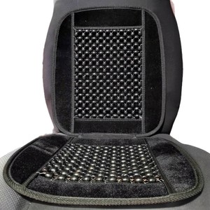 Coussin de siège auto en perles de bois 42x51 cm, massage et ventilation, pour siège avant, rafraîchissant, utilisation estivale - Product Image 5