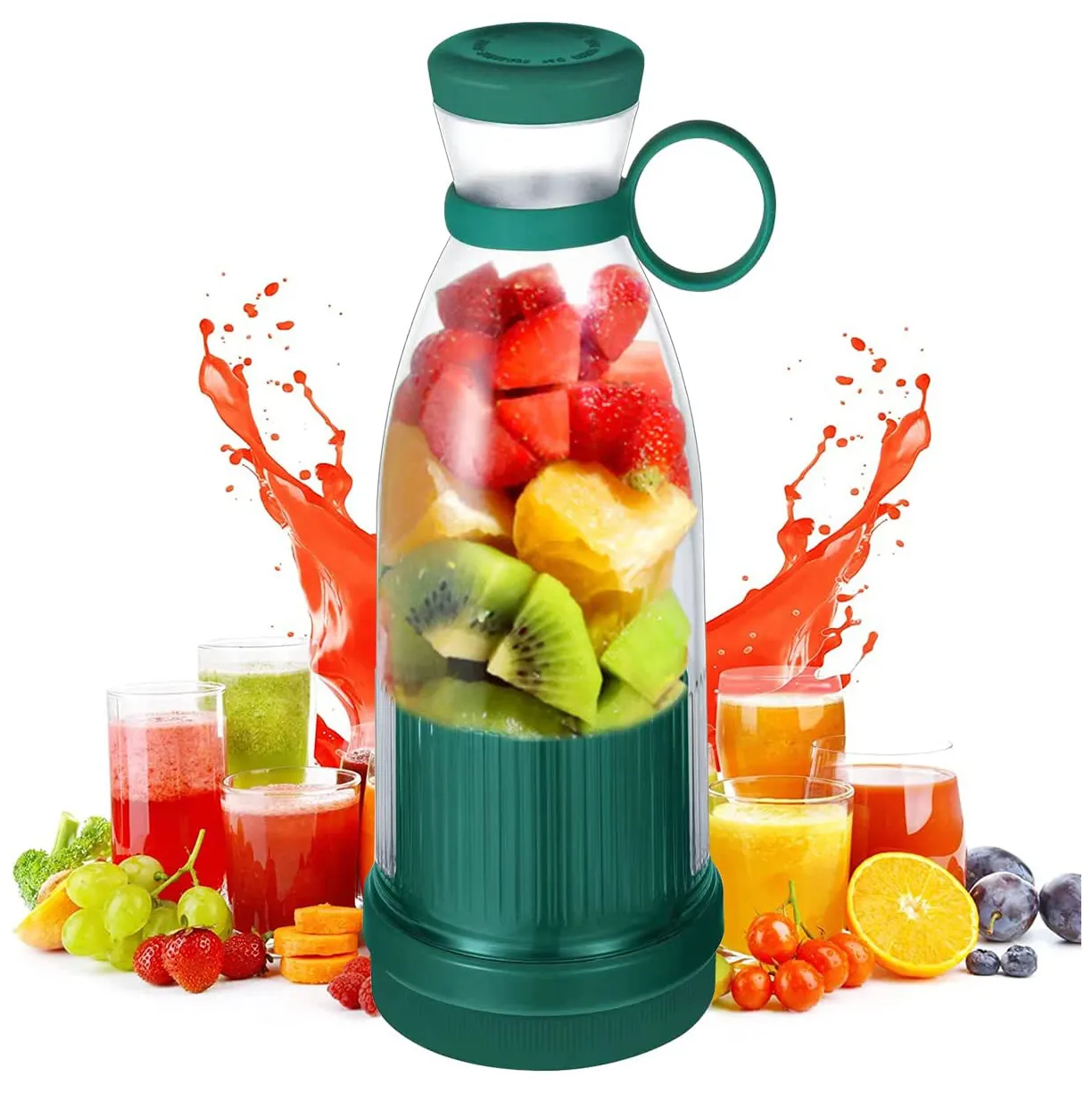 New Hand Held 420ML Garrafa De Carregamento Sem Fio Elétrico Smoothie Liquidificadores Fresco Juicer Mini Misturador De Liquidificador Portátil