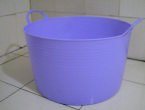 Cubo de plástico multiusos, <span class=keywords><strong>Flexi</strong></span> contenedor de almacenamiento de plástico, bañera de limpieza ligera, lavabo de baño de PE súper plástico 53L - Product Image 5