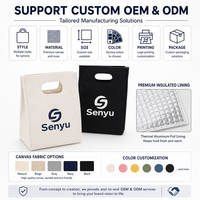 Sac à déjeuner bento promotionnel en coton avec doublure perlée en aluminium, poignée découpée, forme trapèze, beige, fournisseur de bureau, direct usine, OEM ODM
