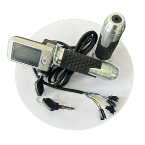48v 60v 3 vitesses interrupteur gaz poignée accélérateur <span class=keywords><strong>vtt</strong></span> vélo électrique Scooter pièces torsion accélérateur numérique LCD affichage accessoire pour - Product Image 1