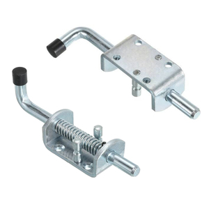 鉄製セキュリティラッチ スライドバレルボルトラッチロック スプリング式ラッチピン 長さ165mm - Product Image 3