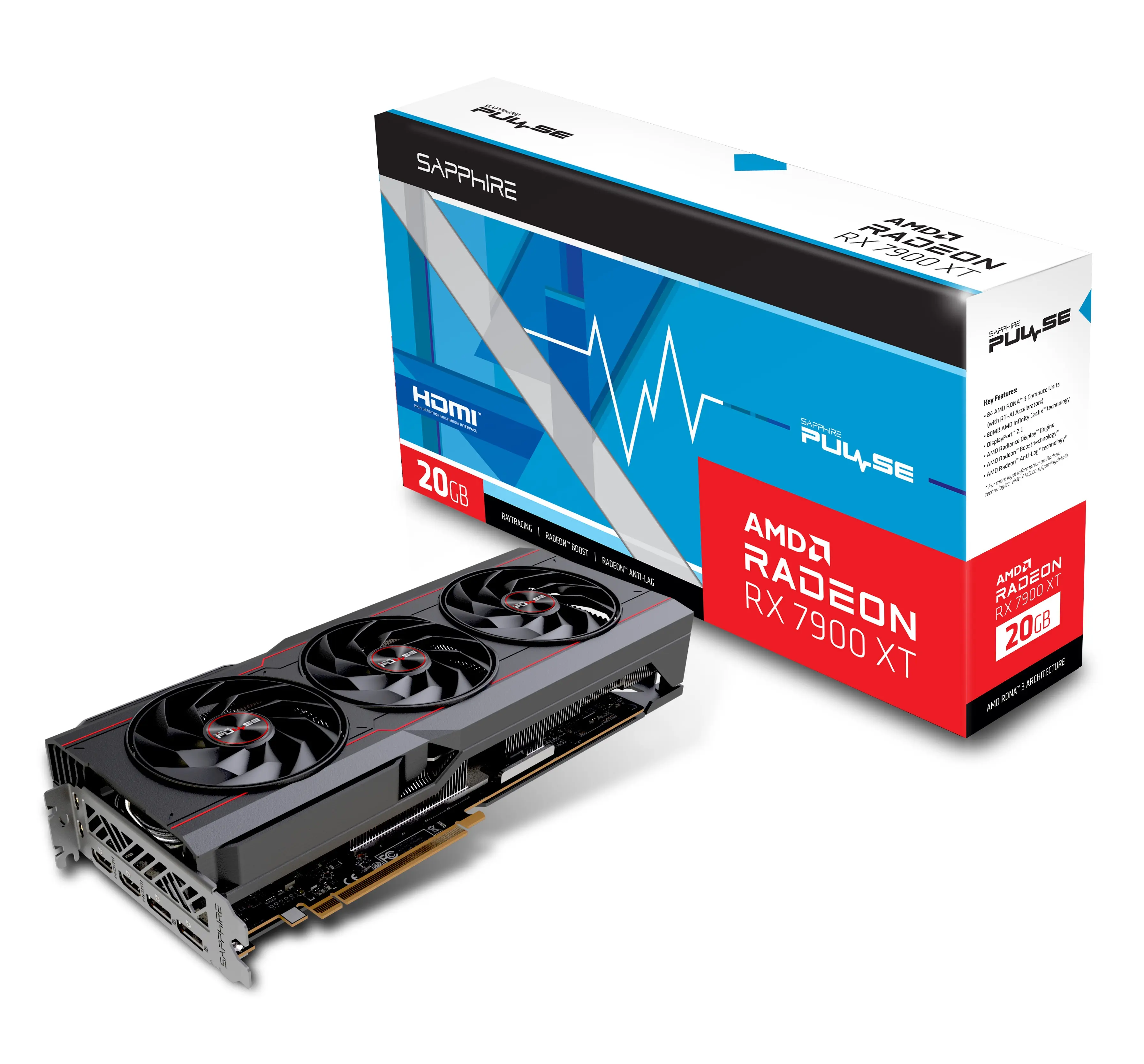 ไพลิน Radeon RX 7900 XT 20GB D6 OC Platinum Edition เกมคอมพิวเตอร์ใหม่กราฟิกการ์ดด้วยราคาที่ดีที่สุด