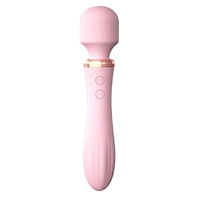 Vibrierender Doppelkopf-AV-Stick für weiblichen Orgasmus – Starker Schock-Massagestab für die weibliche Masturbation – Klitoraler Zweiter Höhepunkt