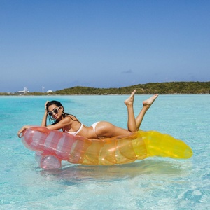 Flotador Inflable con Diseño de Arcoíris, Ideal para Fiestas de Verano en la Piscina, Personalizable con Logotipo y Color - Product Image 1