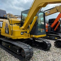 Miniexcavadora Komatsu PC70 Usada de Alta Calidad y Bajo Consumo de Combustible para Trabajos Agrícolas, Paisajismo y Construcción de Tuberías Municipales