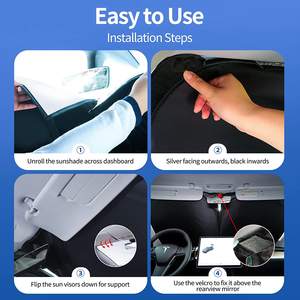 <span class=keywords><strong>Pare</strong></span>-<span class=keywords><strong>soleil</strong></span> pliable pour <span class=keywords><strong>pare</strong></span>-<span class=keywords><strong>brise</strong></span> <span class=keywords><strong>Tesla</strong></span> <span class=keywords><strong>Model</strong></span> Y <span class=keywords><strong>Model</strong></span> <span class=keywords><strong>3</strong></span>, <span class=keywords><strong>pare</strong></span>-<span class=keywords><strong>soleil</strong></span> pour fenêtre avant, protection thermique, visière - Product Image 5