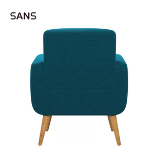 <span class=keywords><strong>Fauteuil</strong></span> Sans Modern Green en velours, confortable, portable et durable, avec pieds en bois, pour salon - Product Image 4