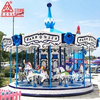 Promotion : Manège intérieur et extérieur pour enfants et adultes, carrousel à chevaux pour parcs d'attractions