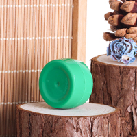 Pot en plastique PP vert givré pour crème cosmétique, 5g, 10g, 15g, 30g