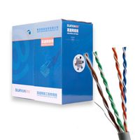 Kabel Ethernet LAN Cat5e Kecepatan Tinggi OEM/ODM Tembaga Murni CCA UTP FTP SFTP Kabel Cat 5e 305m Kabel Jaringan Cat5e