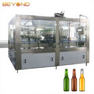 Usine d'embouteillage automatique de bière pour bouteilles en verre |   Ligne de remplissage de bière à <span class=keywords><strong>double</strong></span> pré-évacuation - Product Image 1