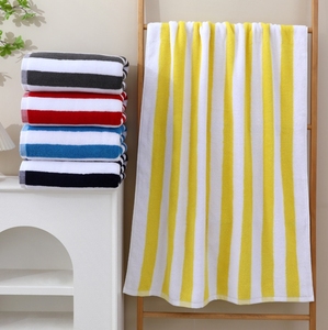 Telo da mare in cotone a righe di alta qualità stile <span class=keywords><strong>turchese</strong></span> senza sabbia filato morbido tinto per bagno piscina nuoto asciugamano da viaggio - Product Image 3