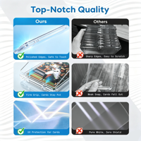 Étui de présentation pour cartes TCG sportives en plastique rigide de haute qualité 35PT, porte-cartes magnétique One Touch pour le jeu de cartes à collectionner Pokémon