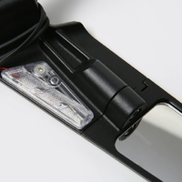 Accessoires universels pour moto, petit rétroviseur de moto en métal noir