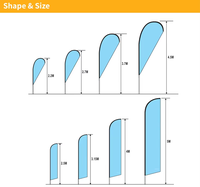 Drapeau de plage extérieur personnalisé, bannière, design sur mesure, portable, durable, imperméable, écologique, avec mât en alliage d'aluminium et fibre de verre