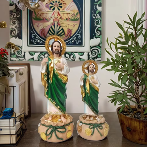 Statua di <span class=keywords><strong>San</strong></span> Giuda Taddeo in Resina da 8 Pollici, Souvenir Cristiano, Figurina Decorativa per Casa, Regalo Personalizzabile - Product Image 2