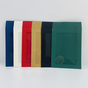 Custom Brown <strong>String</strong> <strong>Tie</strong> Luxury Fashion <strong>Kraft</strong> Clothing <strong>Envelope</strong> Transparent Window <strong>String</strong> <strong>Envelope</strong> for T-Shirts Paper Clothing - Product Image 2