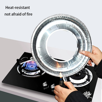 Haute qualité 230x20mm réutilisable cercle poêle brûleur couvre jetable cuisine gaz gamme couverture haute résistance à la chaleur blister