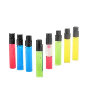 Mini flacon de poche de 1.5/2.5 Ml, bouteille de testeur de parfum en verre pour homme et femme, vaporisateur à pompe, Tube à essai, emballage