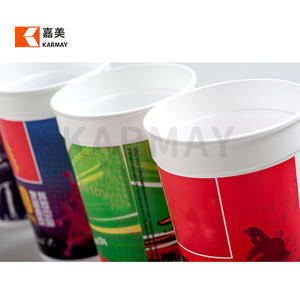 22oz Custom IML Coke <b>Cup</b> Hot Drink Cold Drink Juice <b>Plastic</b> <b>Cup</b> with <b>Lid</b> - Product Image 5