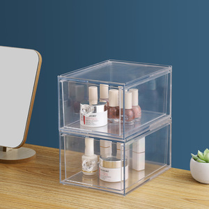Ngăn Kéo Để Bàn Bằng Acrylic Trong Suốt Có Thể Xếp Chồng Được Hộp Đựng Mỹ Phẩm Hộp Đựng Dụng Cụ Gia Đình - Product Image 5