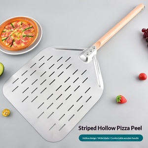 <span class=keywords><strong>Pala</strong></span> para <span class=keywords><strong>Horno</strong></span> de Pizza de Acero Inoxidable 430 con Mango de Madera, para Hornear Pasteles, Transferir y Voltear Pizza - Product Image 1