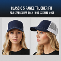 Gorra de béisbol tipo trucker de malla de 5 paneles CMAX de alta calidad con logotipo personalizado, bordado 3D, para deportes y actividades al aire libre.