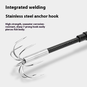 Canne à pêche Egi <span class=keywords><strong>pour</strong></span> la pêche au calamar en lac, équipement de pêche à la traîne, pliable - Product Image 3