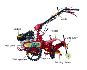 Máquina para aflojar suelos agrícolas de gestión de jardines de alta calidad 170F 7HP Orchard Tiller - Product Image 6