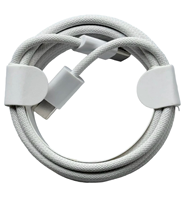 Kabel USB Type C Putih Berbahan Nilon Kepang untuk Pengisian Cepat dan Transfer Data Ponsel