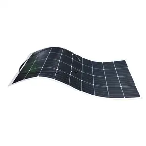 厂家批发ETFE Sunpower防水24V 48V 100w 200w 300w 330w 350w汽车船宠物柔性太阳能电池板