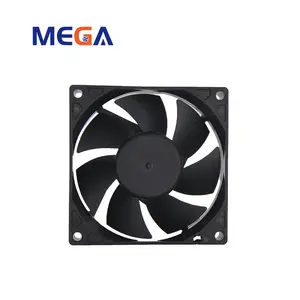 Four-wire PWM speed control 80mm silent 8020 computer case cooling fan KF8020L24B 24V stage lighting fan