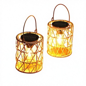 Lanterne solaire <span class=keywords><strong>KOOPER</strong></span>, lot de 2, lumineuse, suspendue, étanche, avec poignée, LED, ABS/PC, pour extérieur, jardin, cadeau - Product Image 1