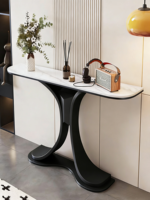 Table d'entrée moderne minimaliste en métal de luxe léger avec fonction de démontage