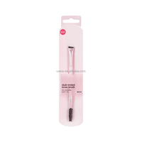 0060 Double extrémité OEM vraies Techniques de gros Offre Spéciale synthétiques bon prix rose professionnel simple ensemble de pinceaux de maquillage de sourcil
