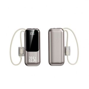 Mini Banco de Energía Portátil de 10000 mAh, PD22.5W, Pantalla LCD, Carga Rápida, Características para Uso en Exteriores, Cargador de Emergencia de Bolsillo, Soporte para Teléfono - Product Image 1
