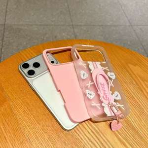 BAILI Factory Wholesale Cute Jelly Two-in-one slippers Flower butterfly Patterns Love Accessories Phone Cover for Iphone 17 - Product Image 5