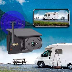 Cámara Solar para Auto <span class=keywords><strong>Viracle</strong></span> con Base Magnética de 300M, Alarma Inalámbrica de Punto Ciego con IA, Cámara de Reversa para Autobús, Camioneta, Camión, RV, Vista Delantera y Trasera - Product Image 1