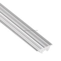 Lentille optique acrylique transparente de 30 mm de large, lentille diffuseur givrée à 60 degrés pour éclairage linéaire, sans ligne jaune