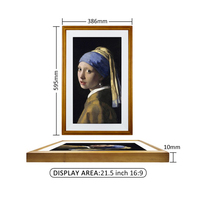 Affichage numérique publicitaire commercial Écran LCD Full HD 21,5 pouces Résolution 1920x1080 Wifi Cloud Android Cadre photo numérique