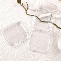 Qianya 2025 nouvelle boîte de rangement d'art d'ongle haut de gamme-vitrine transparente pour fausse presse sur les ongles, organisateur d'emballage cadeau
