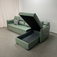 EW-sofá de gran tamaño con caja de almacenamiento, cama para dormir para 4 personas
