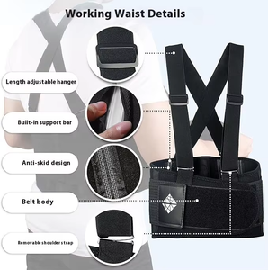 <span class=keywords><strong>Ceinture</strong></span> de soutien <span class=keywords><strong>lombaire</strong></span> 2026 avec bretelles en X, robuste, pour le levage, la construction en entrepôt et le soulagement des douleurs dorsales - Product Image 4