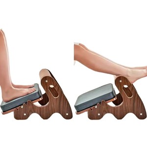 Pédale d'équilibre en bois, repose-pieds réglable sous le bureau, pédale oscillante, planche d'étirement fitness - Product Image 5