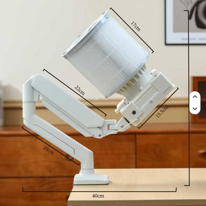 Colector de Polvo para Uñas con Soporte de Brazo para Escritorio, Luz LED, Purificador de Aire para Uñas, Colector de Polvo para Arte de Uñas - Product Image 6