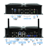 EGLOBAL Mini PC Industrial sin Ventilador, Gran Stock, I5 4278U I7 4578U, 2 LAN, 6COM, Windows 11