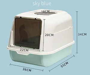 Litière pour chats en gros, grande toilette pour chats, désodorisant, bac à excréments, bac à litière pour <span class=keywords><strong>chatons</strong></span> avec pelle - Product Image 4